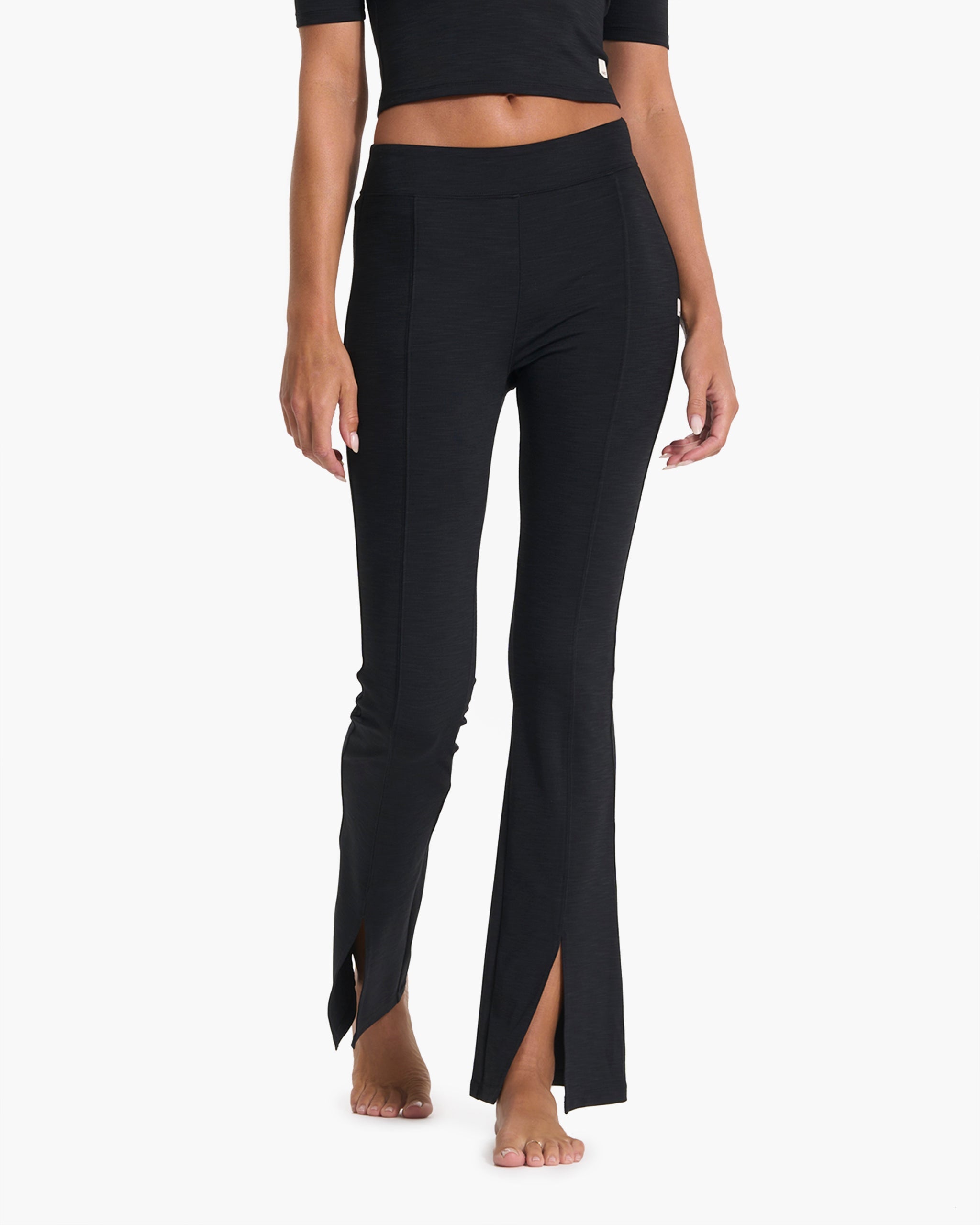 Buy Black Knitted Cotton Blend Yoga Pants (Yoga Pants) for INR599.00 | Biba  India